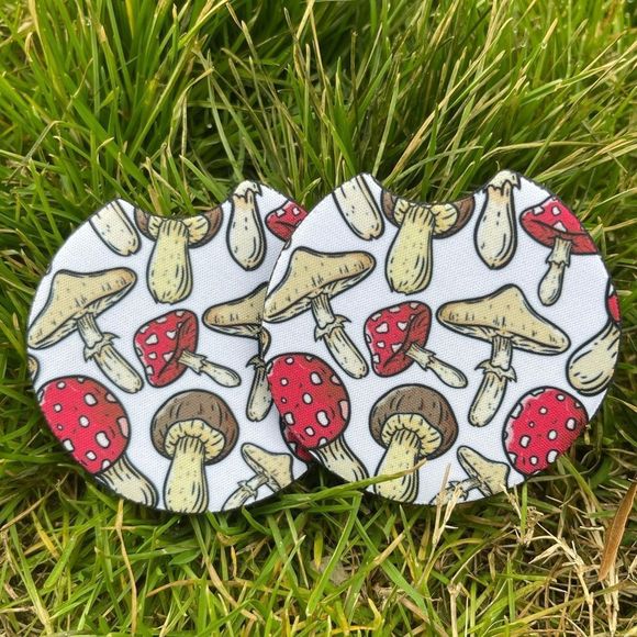 Mushroom Car Coaster Set | Mushroom Car Accessories | Mushroom Decor - Picture 6 of 13